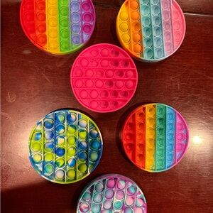 Colorful Round Pop It Fidget Toys
